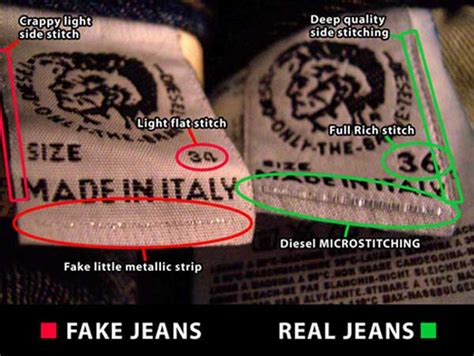 how to spot fake diesel clothing